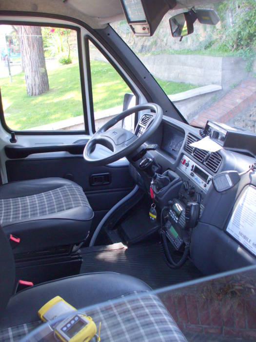 Italian ambulance interior.