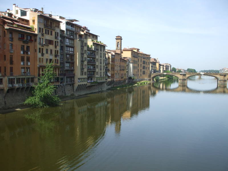 Arno river in Florence.