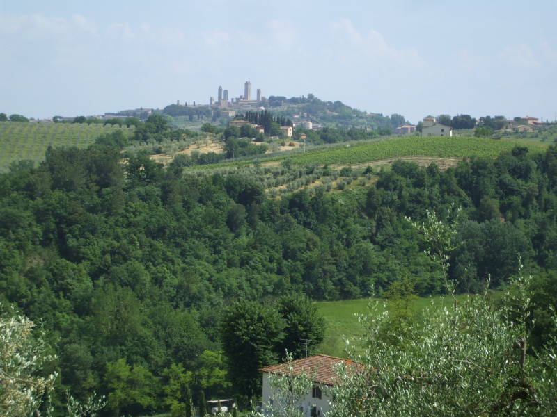 Gan Gimignano in Tuscany.