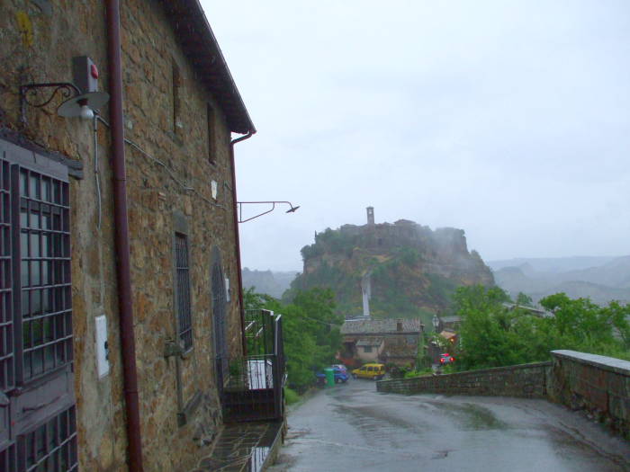 The tiny hilltop village of Civita di Bagnoregio.