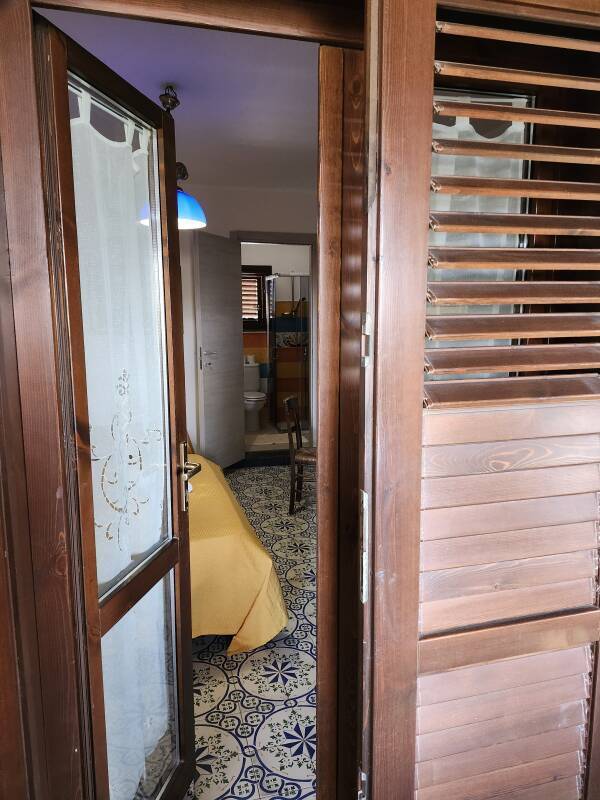 Double doors into my room.