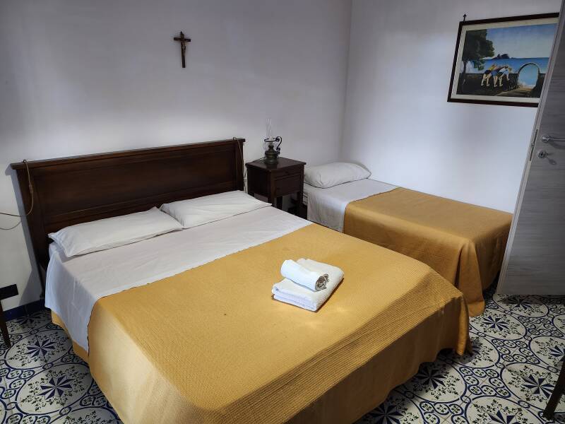 Bed in my room.
