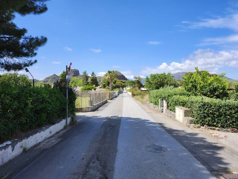 Main road from the port leading to where I stayed.