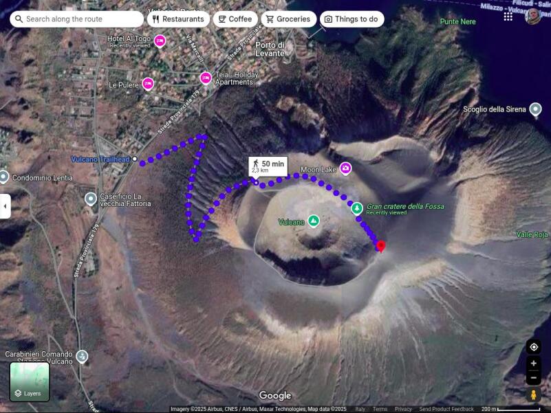 Dangerous map generated by Google, DO NOT USE THIS FOR ROUTE PLANNING.