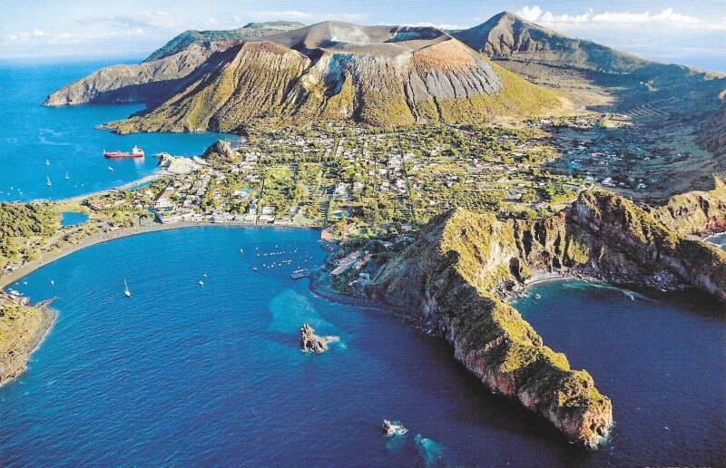 View of Vulcano from the north-northwest.