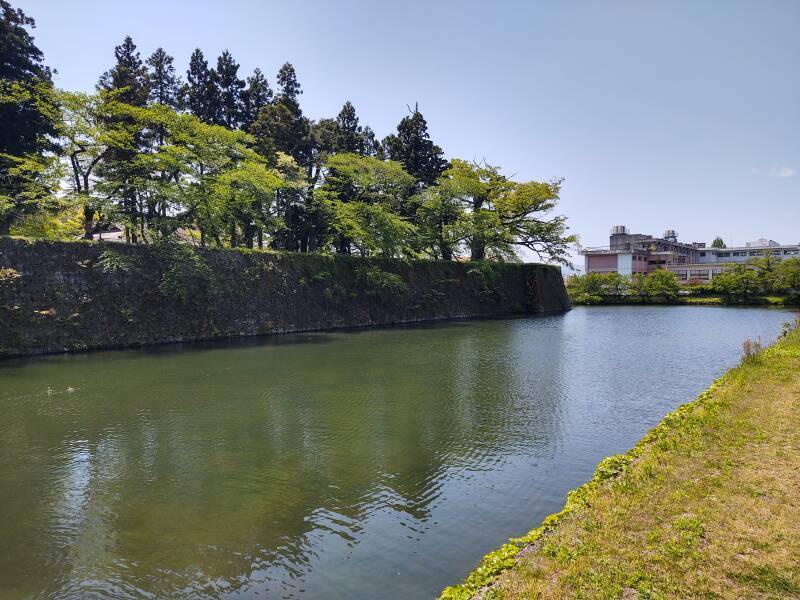 Moat around Tsuruga Castle in Aizu-Wakamatsu.