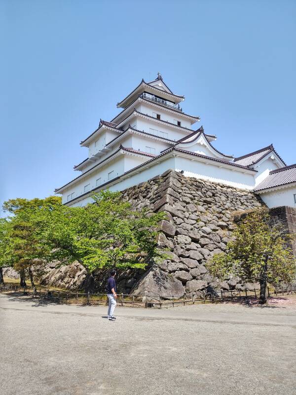 The tenshu or keep of Tsuruga Castle in Aizu-Wakamatsu.