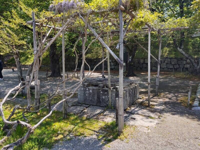 Cistern for horses at Tsuruga Castle in Aizu-Wakamatsu.