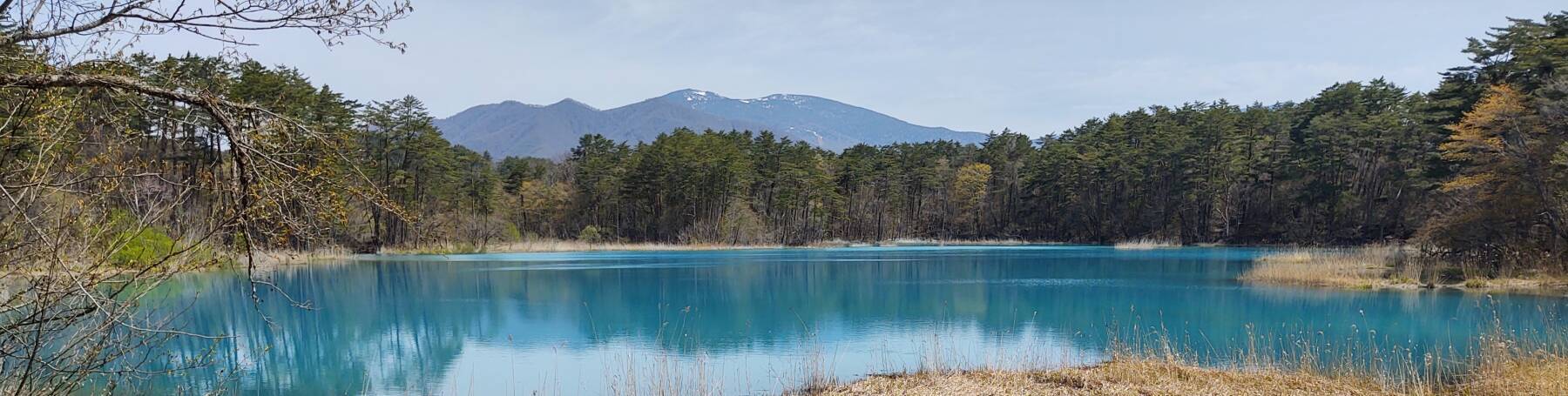 Benten-numa Pond, one of the Five-Colored Lakes or Goshi-ki-numa on the north slopes of Mount Bandai.
