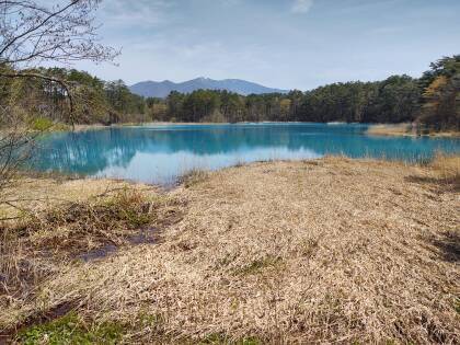 The Five-Colored Lakes on the north slope of Mount Bandai near Aizu-Wakamatsu.