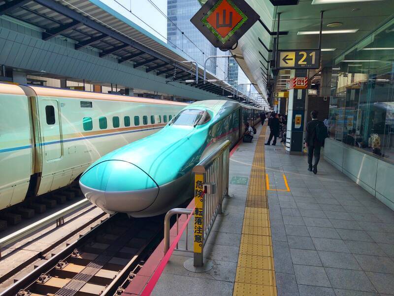 Shinkansen at Tōkyō Station.