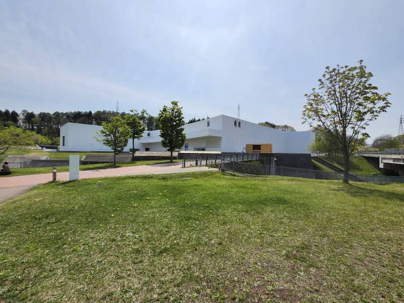 Exterior of Aomori Art Museum.