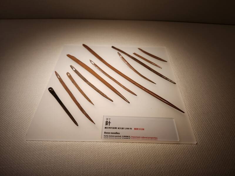 Jōmon period bone needles.