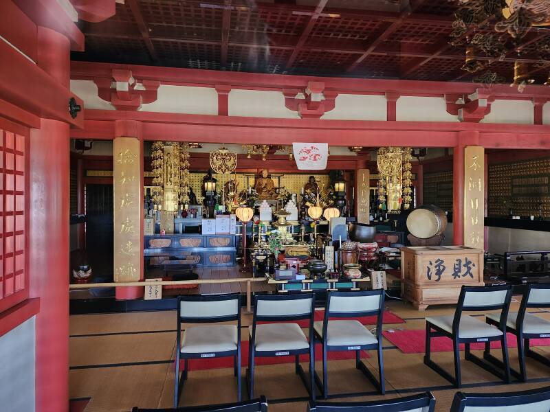 Interior of Kōya-san Aomori Betsu-in at Seiryū-ji.