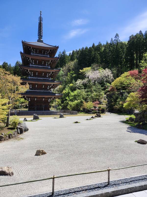 Five-Storied Pagoda at Seiryū-ji.