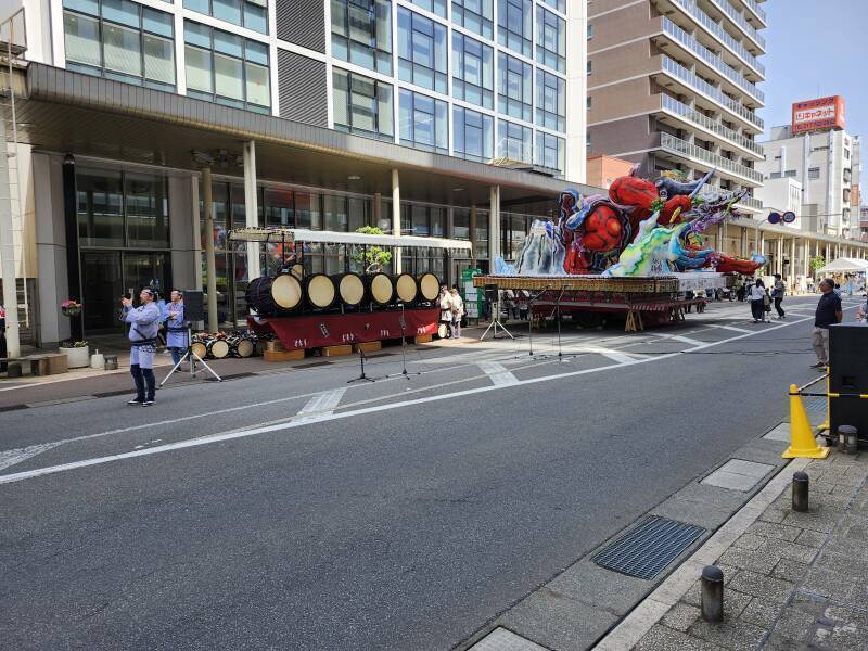 Large drums at the Spring Festival in Aomori.