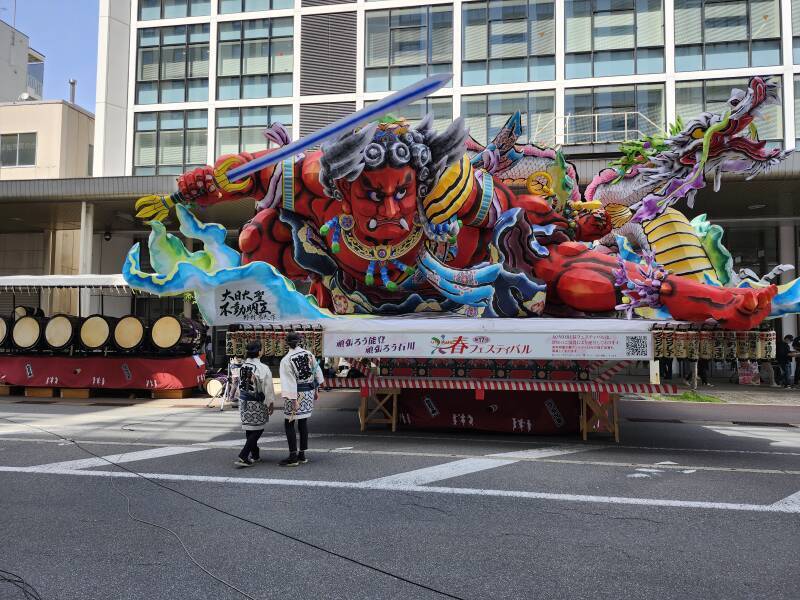 Nebuta float at the Spring Festival in Aomori.