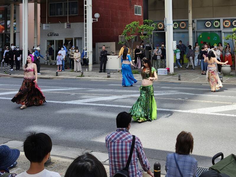 Belly dancers at the Spring Festival in Aomori.