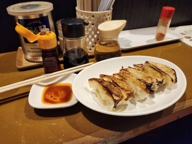 Gyoza at Cyuka Shoba Gin.