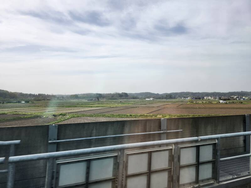 View from Shinkansen near Hachinoe.