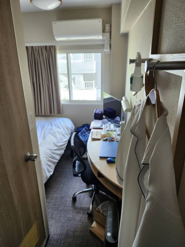 My room in the Smile Hotel in Aomori.