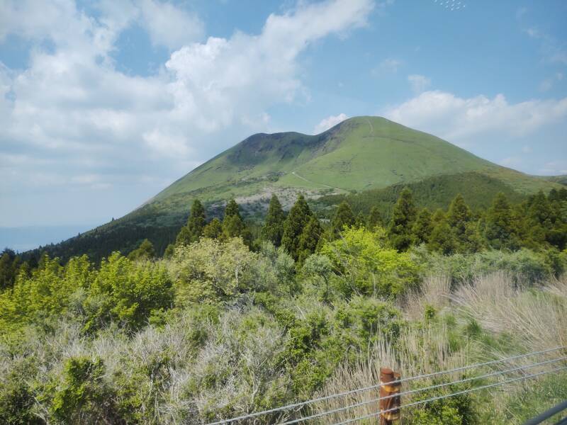 Dual peak of Kishima-dake at Aso-san.