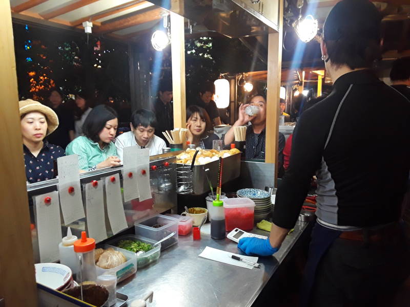 Yatai or ramen stand in Fukuoka.