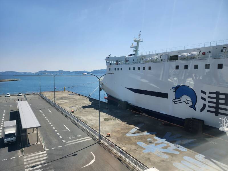 Ferry ready for passenger boarding.