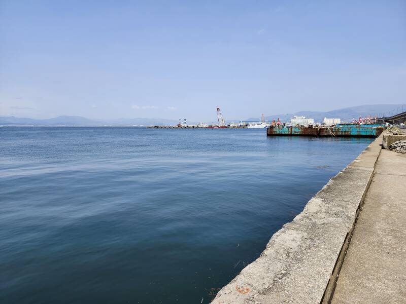 Hakodate harbor waterfront.