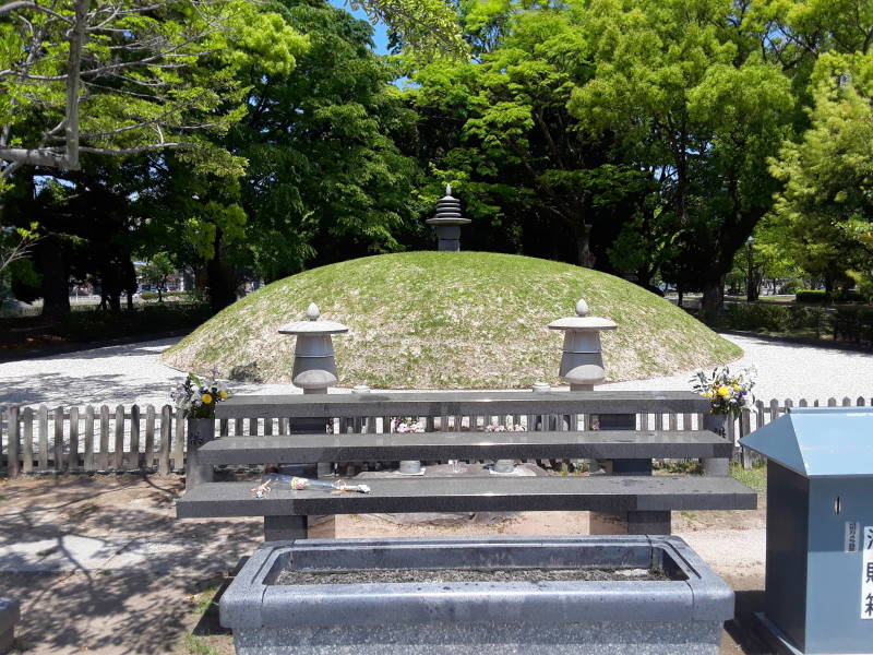Atomic Bomb Memorial Mound at the Hiroshima Peace Memorial Park.