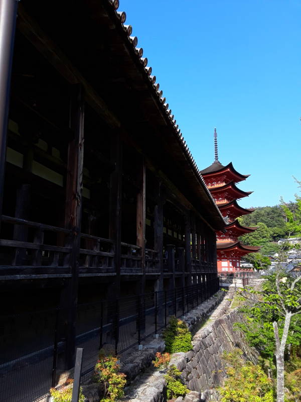 Temple at Itsukushima Shrine.