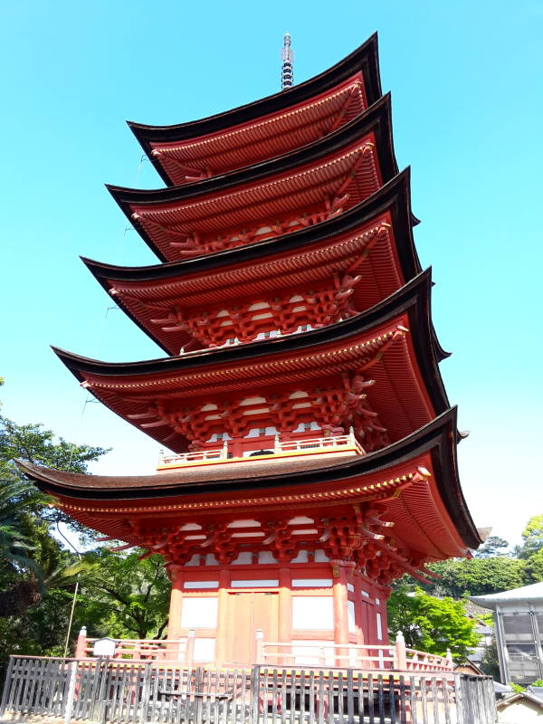 Pagoda at Itsukushima Shrine.