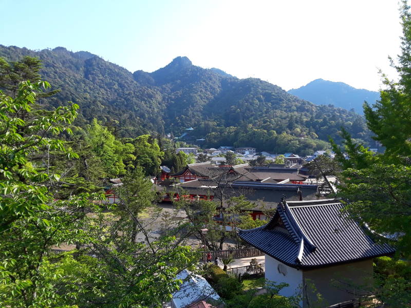 View over Itsukushima Shrine.