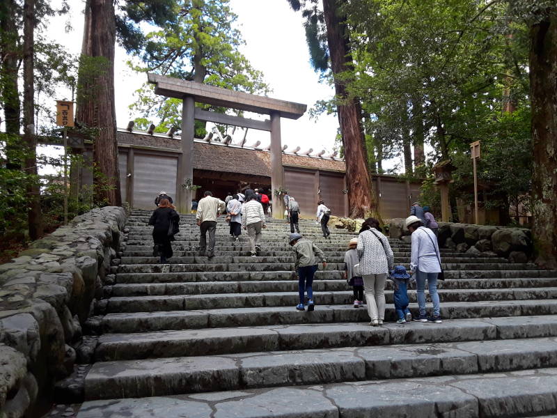 Main shrine at the Inner Shrine at Ise.