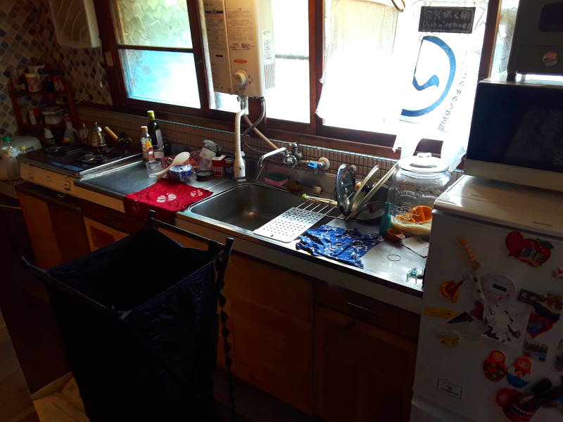 Kitchen at the guest house.