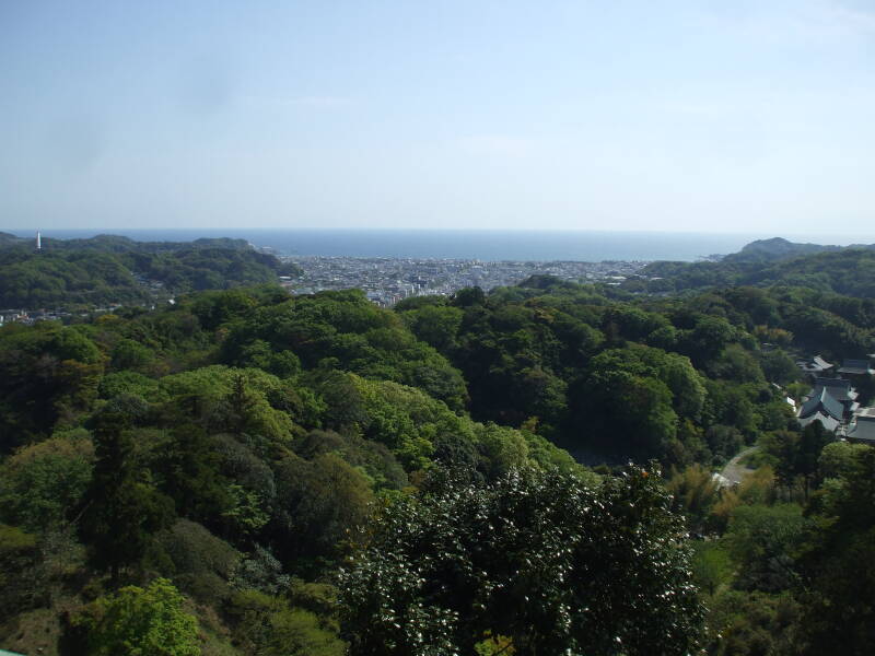 View from path around Kamakura, looking over Kamakura.