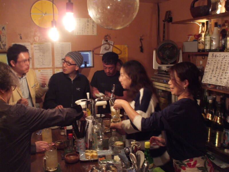 Tensuke tachinomiya or stand-up bar at Kamakura.