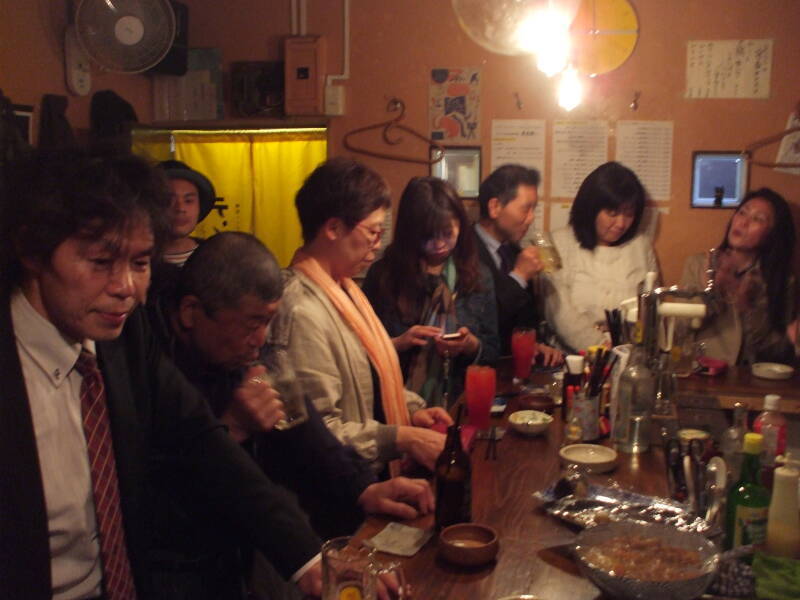 Tensuke tachinomiya or stand-up bar at Kamakura.