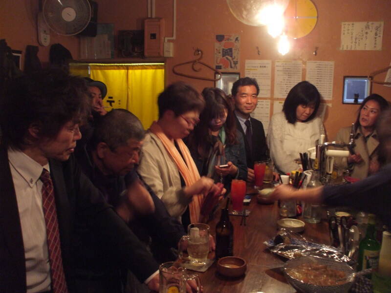 Tensuke tachinomiya or stand-up bar at Kamakura.