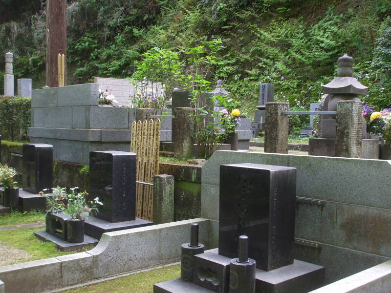 Cemetery at Tōkei-ji Buddhist temple, former nunnery, in Yamanouchi near Kamakura.