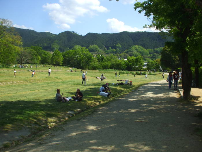 Park near Ishibutai kofun near Asuka, Japan