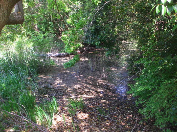 Kofun or burial mound of Princess then Empress Iwa-no-hime near Nara, Japan