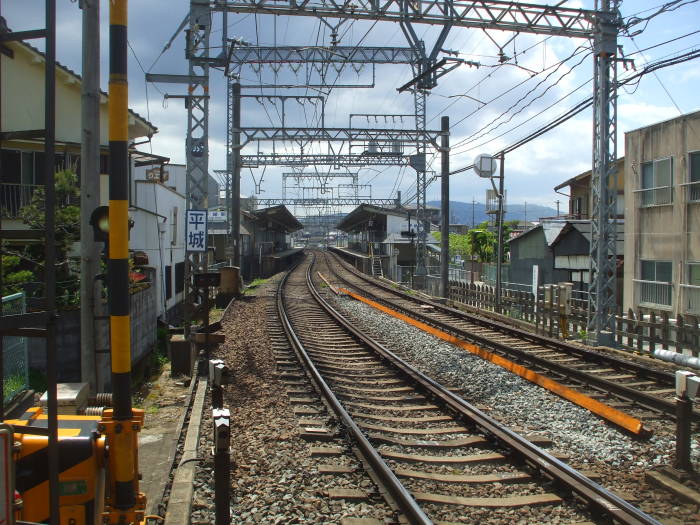 Small train station near Nara, Japan