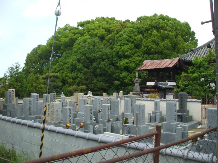 Buddhist cemetery and the Mausoleum of Emperor Kaika in Nara, Japan