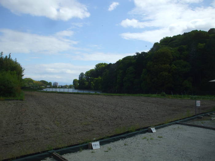 Kofun of Emperor Suinin near Nara, Japan