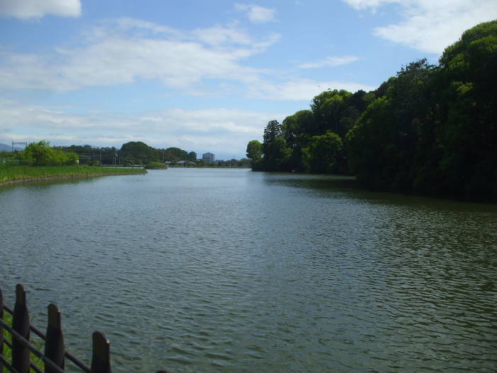 Kofun of Emperor Suinin near Nara, Japan