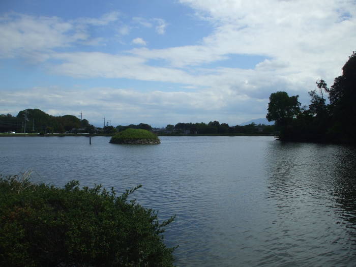 Kofun of Emperor Suinin near Nara, Japan