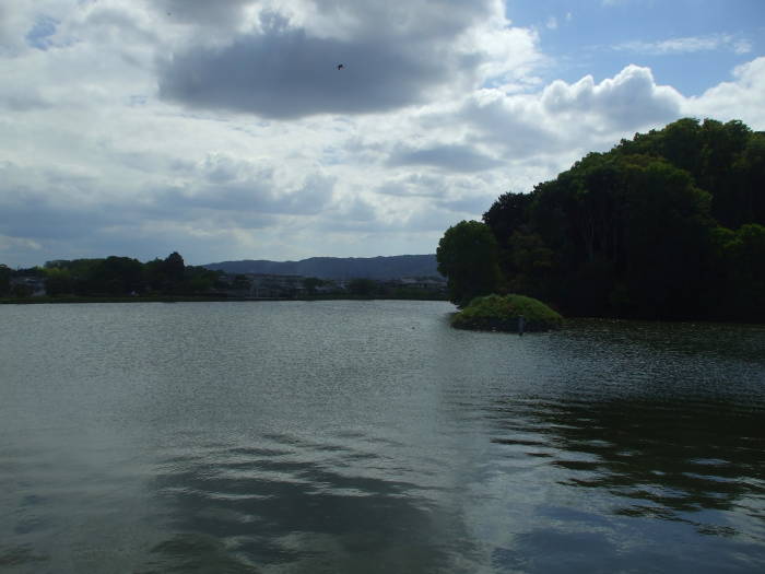 Kofun of Emperor Suinin near Nara, Japan