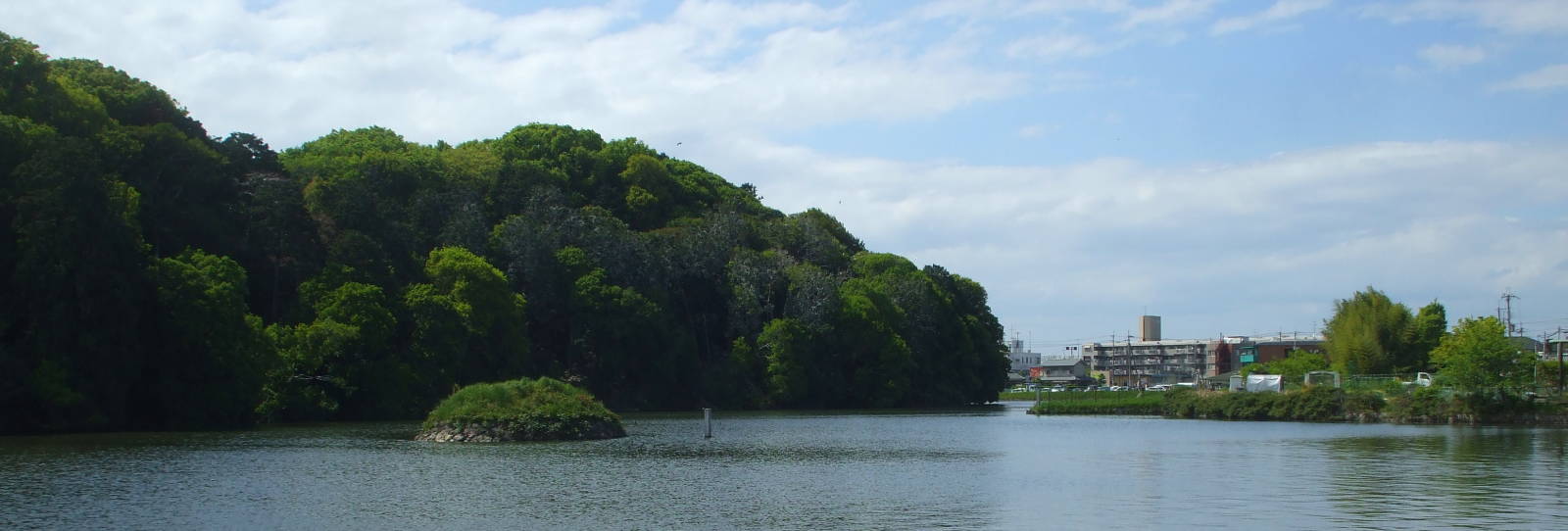 Kofun of Emperor Suinin near Nara, Japan.