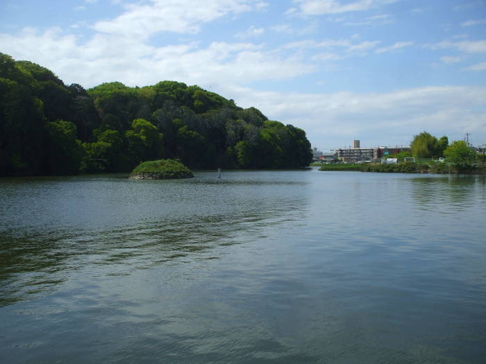 Kofun of Emperor Suinin near Nara, Japan